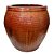 VASO VIETNAMITA CERÂMICA IMPORTADO ISTAMBUL COBRE GRANDE D80CM X A80CM - Imagem 2
