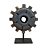 ESCULTURA RODA DECORATIVA EM MADEIRA GRANDE D50CM - Imagem 1