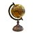 GLOBO DECORATIVO INDIANO BEGE COM BASE EM MADEIRA 25CM - Imagem 1