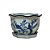 CACHEPOT PORCELANA AZUL E BRANCA BIRD GRANDE D21CM X A13CM - Imagem 1