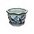 CACHEPOT PORCELANA AZUL E BRANCA BIRD GRANDE D21CM X A13CM - Imagem 2