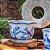 CACHEPOT PORCELANA AZUL E BRANCA BIRD GRANDE D21CM X A13CM - Imagem 3