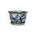 CACHEPOT PORCELANA AZUL E BRANCA BIRD MÉDIO D16CM X A12CM - Imagem 1