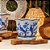 CACHEPOT PORCELANA AZUL E BRANCA BIRD MÉDIO D16CM X A12CM - Imagem 3