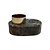 CASTIÇAL DECORATIVO EM PEDRA NATURAL E METAL GOLD 10CM - Imagem 1