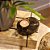 CASTIÇAL DECORATIVO EM PEDRA NATURAL E METAL GOLD 10CM - Imagem 3