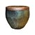 VASO RÚSTICO CERÂMICA IMPORTADO MARRAKECH VERDE  GRANDE D71CM X A66CM - Imagem 1