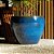 BACIA VIETNAMITA CERÂMICA IMPORTADA SUÍÇA AQUA GRANDE D38CM X A28CM - Imagem 4