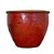 VASO RÚSTICO CERÂMICA IMPORTADO TIBET VERMELHO D98CM X A79CM - Imagem 1