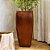 VASO VIETNAMITA CERÂMICA IMPORTADO QUADRADO MILAN COBRE D41CM X A86CM - Imagem 4