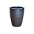 VASO VIETNAMITA CERÂMICA IMPORTADO MONTE CARLO GRAFITE MATTE PEQUENO D36CM X A49CM - Imagem 2