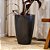 VASO VIETNAMITA CERÂMICA IMPORTADO MONTE CARLO GRAFITE MATTE PEQUENO D36CM X A49CM - Imagem 4