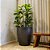 VASO VIETNAMITA CERÂMICA IMPORTADO MONTE CARLO GRAFITE MATTE GRANDE D53CM X A64CM - Imagem 3