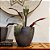 VASO VIETNAMITA CERÂMICA IMPORTADO TÓQUIO GRAFITE MATTE PEQUENO D28CM X A31CM - Imagem 3