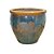 VASO RÚSTICO CERÂMICA IMPORTADO TIBET VERDE PEQUENO D58CM X A53CM - Imagem 2