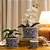 CACHEPOT PORCELANA AZUL E BRANCA ENCANTO PEQUENO D10CM X A08CM - Imagem 5