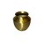 MINI VASO DECORATIVO EM ALPACA ENVELHECIDA D12CM X A12CM - Imagem 2