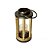 LANTERNA DECORATIVA IMPORTADA EM METAL MADEIRA E VIDRO D17CM X A33CM - Imagem 2