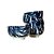 CONJUNTO BOWL PORCELANA AZUL E BRANCA MESCLADO  5 PEÇAS D14CM X A08CM - Imagem 1