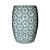 GARDEN SEAT  IMPORTADO PORCELANA AZUL E BRANCA MANDALAS WU D34 X A48CM - Imagem 1