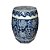 GARDEN SEAT  SEXTAVADO IMPORTADO PORCELANA AZUL E BRANCA ENCANTO ZHAO D32 X A44CM - Imagem 2