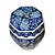 GARDEN SEAT  SEXTAVADO IMPORTADO PORCELANA AZUL E BRANCA ENCANTO ZHAO D32 X A44CM - Imagem 3