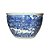 CACHEPOT AZUL E BRANCA FESTIVAL QINGMING D42 X A26CM - Imagem 1