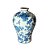 FLOREIRO IMPORTADO PORCELANA AZUL E BRANCA BIRD BLUE D20 X A31CM - Imagem 2