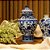 MINI POTICHE IMPORTADO PORCELANA AZUL E BRANCA BENITOITE D09 X A17CM - Imagem 5