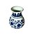 MINI FLOREIRO IMPORTADO PORCELANA AZUL E BRANCA SODALITA D08 X A12CM - Imagem 2