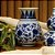 MINI FLOREIRO IMPORTADO PORCELANA AZUL E BRANCA SODALITA D08 X A12CM - Imagem 3