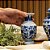 MINI FLOREIRO IMPORTADO PORCELANA AZUL E BRANCA TOPÁZIO D07 X A14CM - Imagem 4