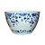 CACHEPOT AZUL E BRANCA FLORA HAN GRANDE D53 X A31CM - Imagem 1