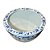 CACHEPOT AZUL E BRANCA FLORA HAN GRANDE D53 X A31CM - Imagem 3