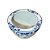 CACHEPOT IMPORTADO PORCELANA AZUL E BRANCA FLORA HAN PEQUENO D41 X A25CM - Imagem 3