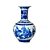 FLOREIRO IMPORTADO PORCELANA AZUL E BRANCA TESOURO TANG D17 X A19CM - Imagem 1