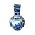 FLOREIRO SLIM IMPORTADO PORCELANA AZUL E BRANCA TESOURO TANG D16 X A18CM - Imagem 2