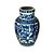 VASO IMPORTADO PORCELANA AZUL E BRANCA JARDIM DE YUAN D25 X A41CM - Imagem 2