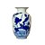 FLOREIRO AZUL E BRANCA EM RELEVO KOI D13 X A12CM - Imagem 1