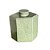 MINI POTICHE IMPORTADO PORCELANA CELADON HEXAGO L12 X A20CM - Imagem 2