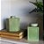 MINI POTICHE IMPORTADO PORCELANA CELADON QUADRADO L13 X A19CM - Imagem 5