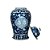POTICHE IMPORTADO PORCELANA AZUL E BRANCA ARTE TANG D25 X A46CM - Imagem 3