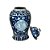 POTICHE IMPORTADO PORCELANA AZUL E BRANCA ARTE TANG D25 X A46CM - Imagem 4