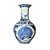FLOREIRO IMPORTADO PORCELANA AZUL E BRANCO FENGHUANG  50CM - Imagem 1