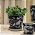CACHEPOT PORCELANA AZUL E PRETA BONSAI MÉDIO D20CM X A20CM - Imagem 3