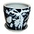 CACHEPOT PORCELANA AZUL E PRETA BONSAI GRANDE D25CM X A23CM - Imagem 2