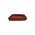 BANDEJA EM CERÂMICA QUADRADA ESMALTADA IMPORTADA VERMELHA D16CM X A03CM - Imagem 3