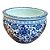 CACHEPOT PORCELANA AZUL E BRANCA WISH D25CM X A19CM - Imagem 2