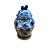 POTICHE IMPORTADO PORCELANA AZUL E BRANCA GOLDEN FLOWER PEQUENO D20CM X A32CM - Imagem 2