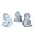 TRIO MINI MONGE MARMORITE NÃO VEJO, NÃO ESCUTO, NÃO FALO 08CM - Imagem 1